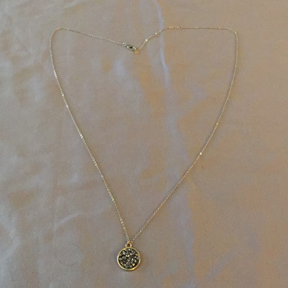Gem stone charm pendant necklace